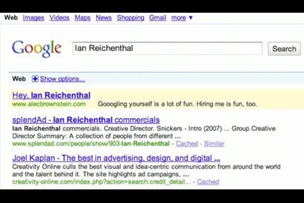 One of Brownstein's Google ads