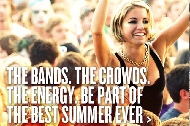 Lucozade: taking its Yes campaign to this summer's festivals
