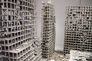 Art installation at Club 21 remaking the scene