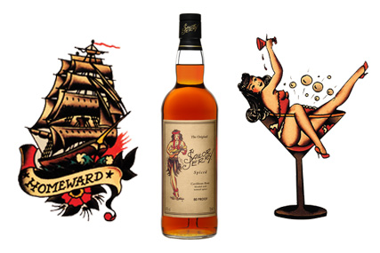 Rum Drink Name Tattoo Designs - Tattoos with Names