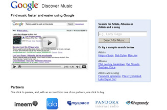 Google reveals music-search service