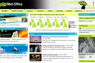 Met Office website signs up first advertiser