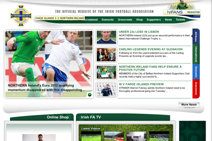 Irish FA: launches football game on Facebook