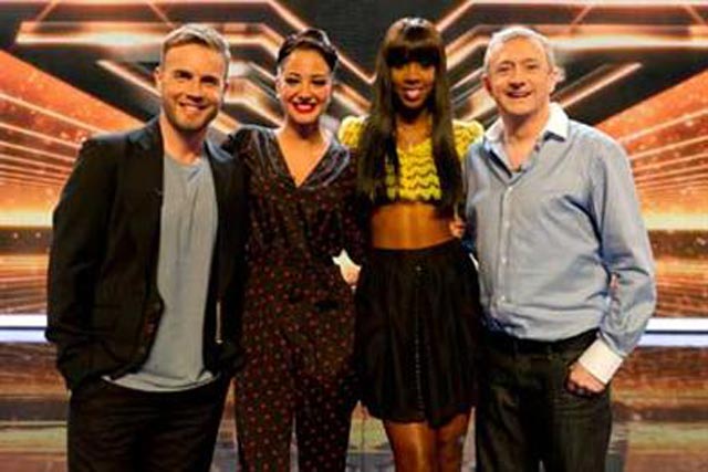 X Factor: attracted peak audience of 13 million-plus on Sunday