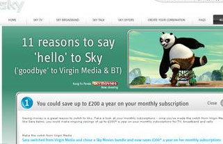 Virgin Media and Sky step up rivalry with 'reasons to switch' direct response campaigns