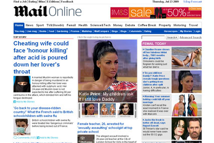 MailOnline jumps 19% leapfrogging Guardian.co.uk to head web league