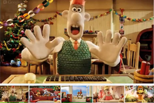 Google+ Hangout: Wallace and Gromit characters star in festive ad