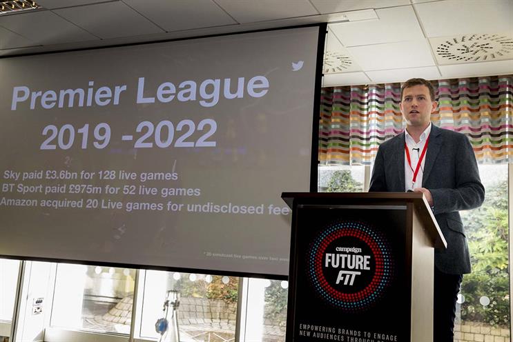 Twitter's Theo Luke speaking at Future Fit