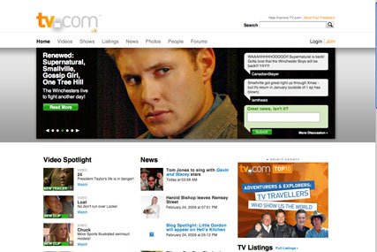 TV.com: to be available to non-US users