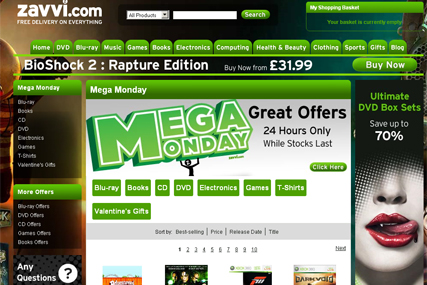 Zavvi: launches Mega Monday