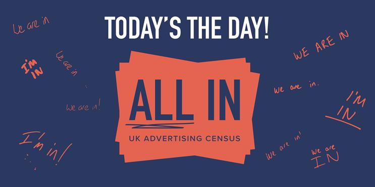 It’s ‘All In’ census day: Industry leaders urge adlanders to take part