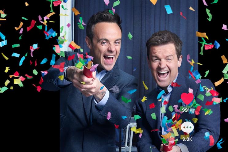 TikTok: Ant & Dec featured in UK ad last month