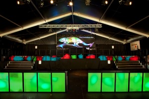 The Chameleon bar at Glastonbury festival