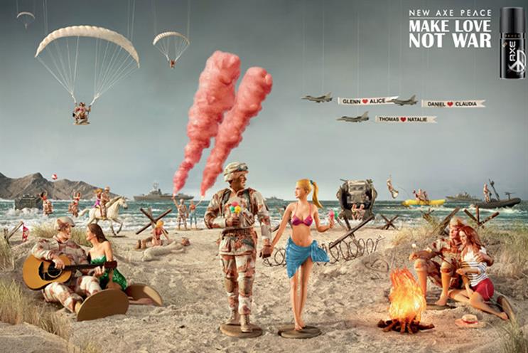 Axe campaign: 'Make love not war' by BBH London