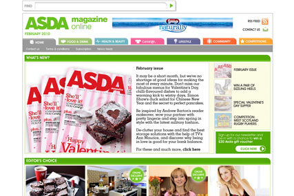 Asda's online magazine undergoing overhaul