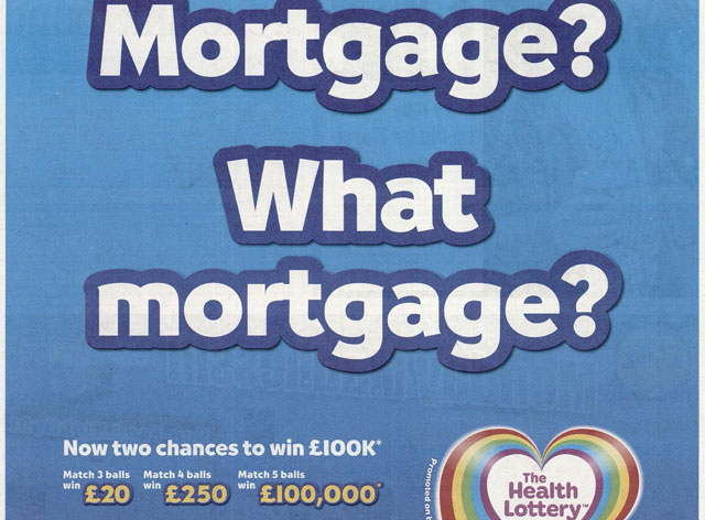 The Health Lottery: press ad banned by the ASA