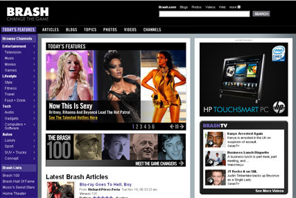 Brash: new website for men comes to the UK next month