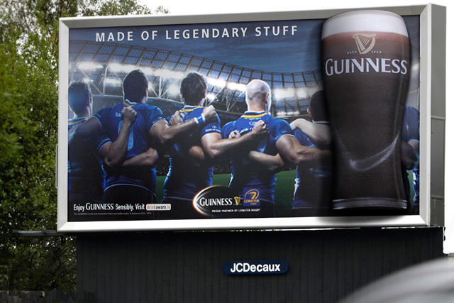 JCDecaux and Airvertise: run Guinness campaign