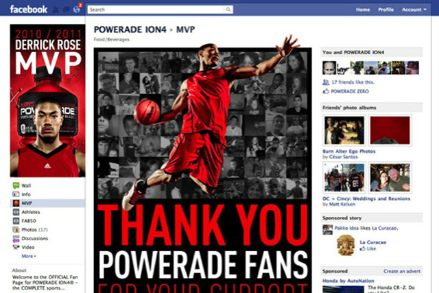 Powerade: Facebook work by Sapient Nitro