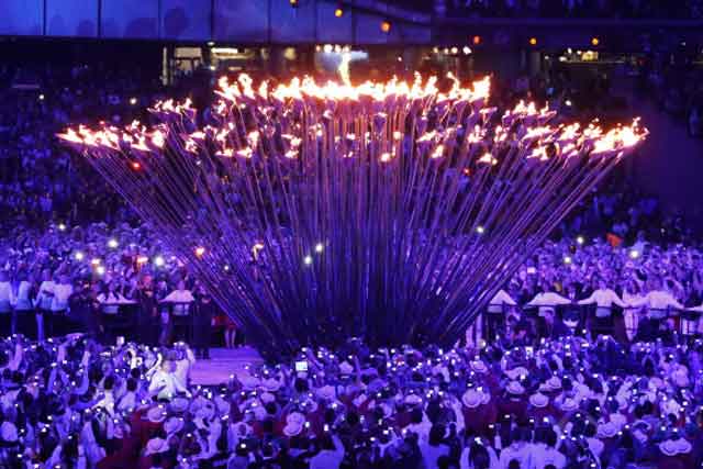 London 2012 Olympic cauldron 