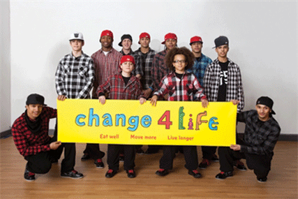 Dance group Diversity promote the NHS Change 4 Life campaign