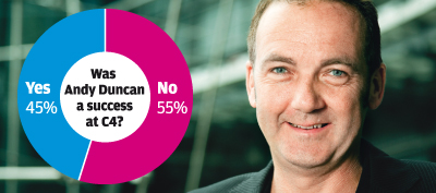 Opinion divided on whether Duncan's tenure at Channel 4 has been a success