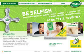 Radox: 'single-mindedly targeted at the female buyer'