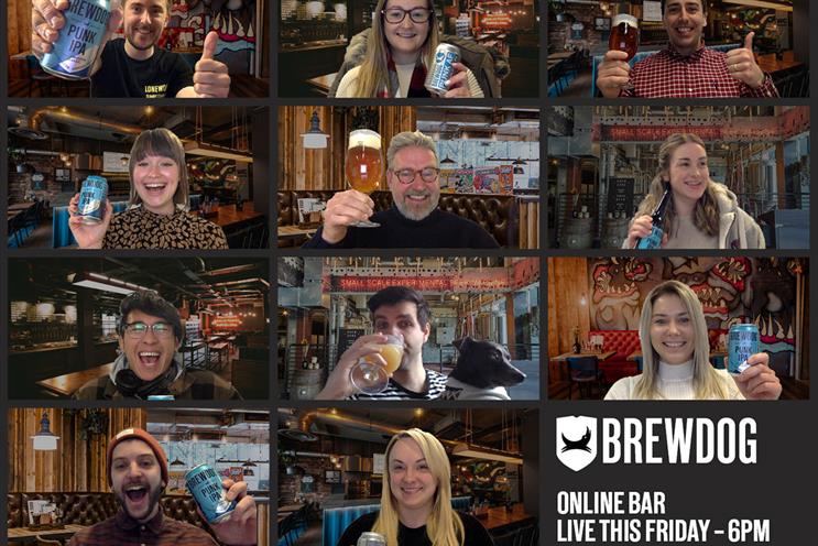 BrewDog: virtual bar will include tastings and quizzes 