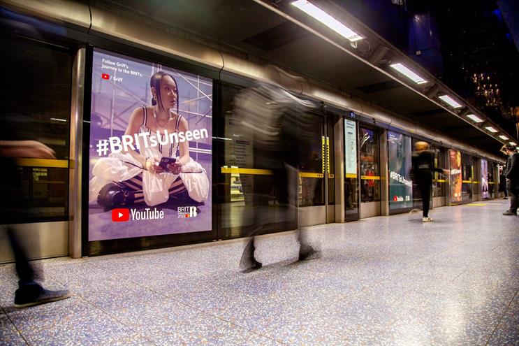 YouTube: Brit Awards campaign includes a takeover of North Greenwich station