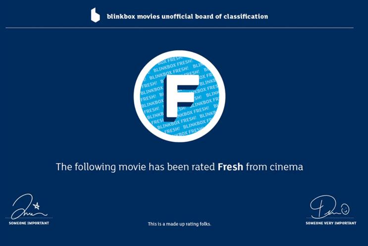 Blinkbox: Fresh From Cinema campaign