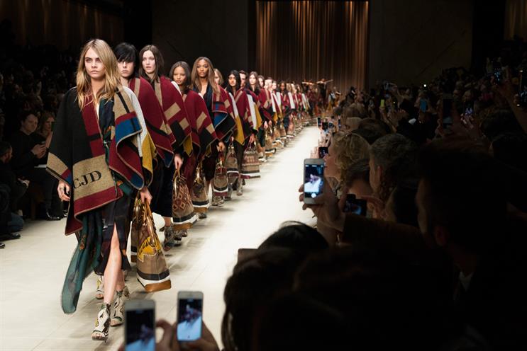 Burberry: bucked the luxury-brand trend by live-streaming from London Fashion Week on Twitter