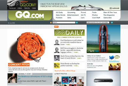 GQ's new website