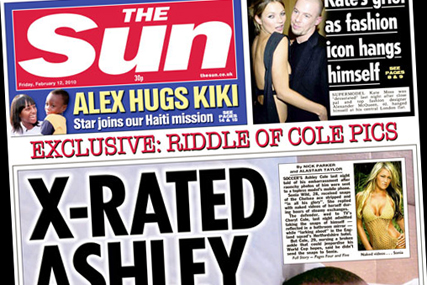 The Sun: circulation rose 5% to pass the three million-copy mark