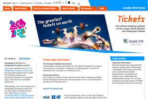 Olympic ticket exchange still suspended