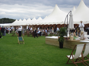 Ascot's bamboo tent