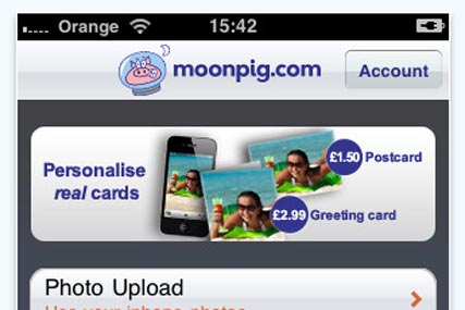 Moonpig.com: chart topper two weeks after app's release