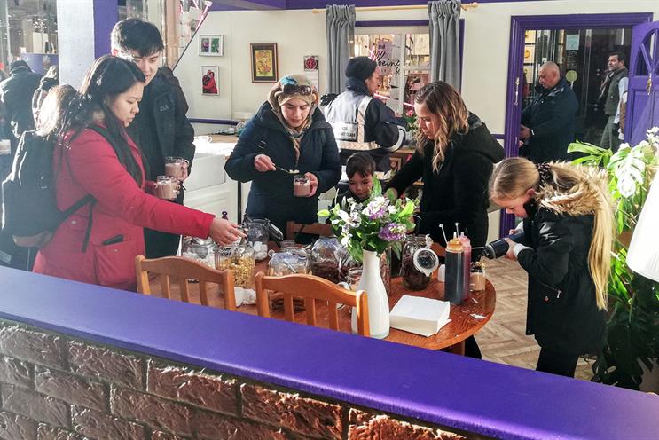 Cadbury: guests can create personalised beverages