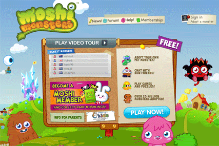 Mind Candy's Moshi Monsters: a 'Facebook for kids'