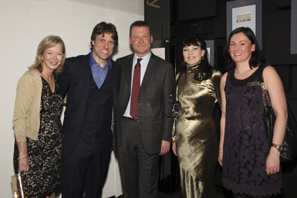 Rhona Livesey from the NMA, comedian John Bishop, News International Commercial md and NMA chair Paul Hayes, NMA chief executive Maureen Duffy and the NMA's Delores Ambrosio