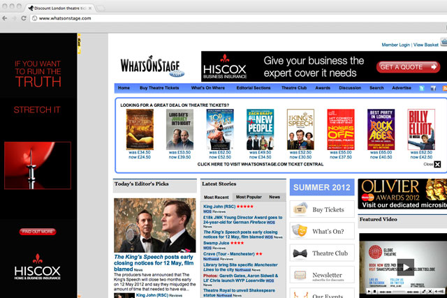Hiscox: uses AdCastPlus format