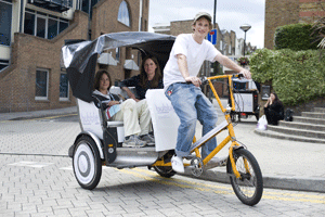 Bubble London's rickshaws