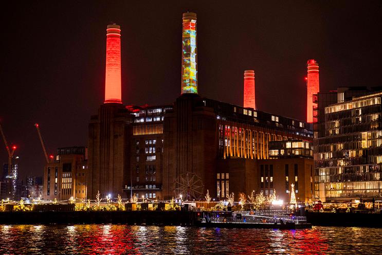 Coca-Cola: projection will light up Battersea Power Station’s chimneys
