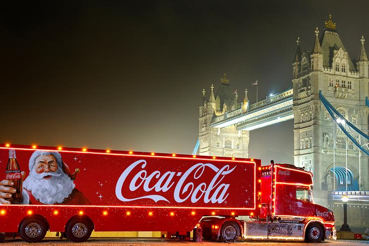 Coca-Cola: samples handed out in winter wonderland setting 