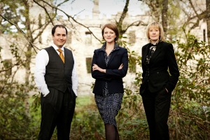The three new members of the Concerto Live Scotland team