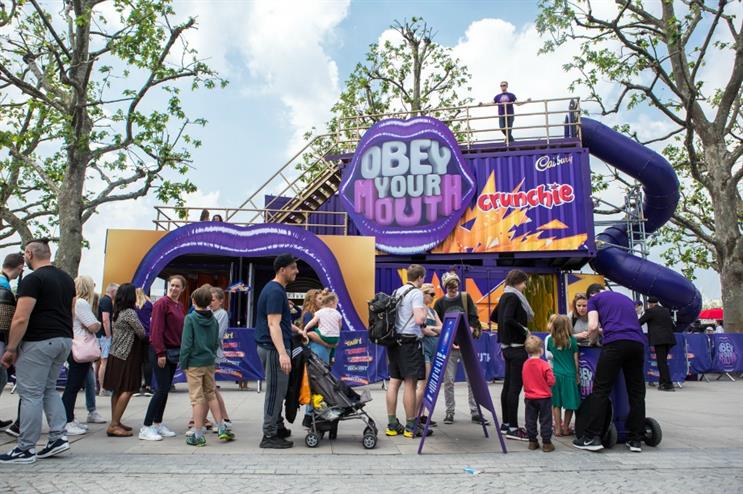Cadbury experience is touring UK festivals