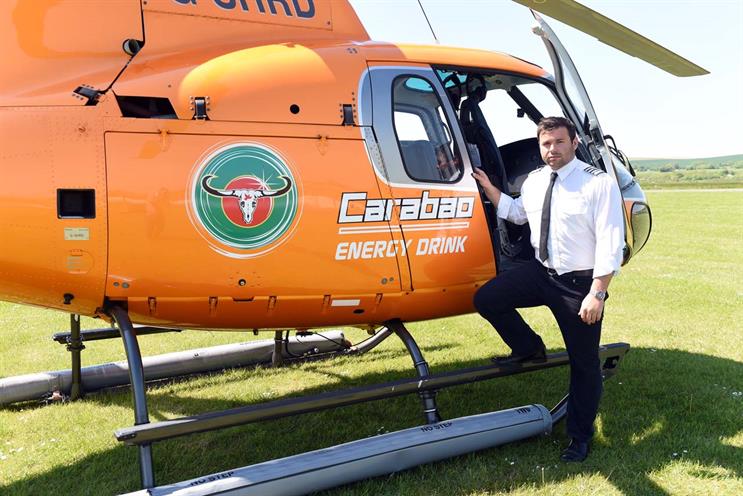 Carabao trolls Southern Rail with commuter helicopter from Brighton to London