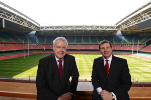 First Minister Carwyn Jones and WRU's Roger Lewis