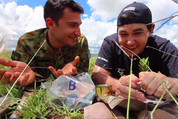 Alen Catak (right): The YouTuber otherwise known as Champ promoted the Air Force