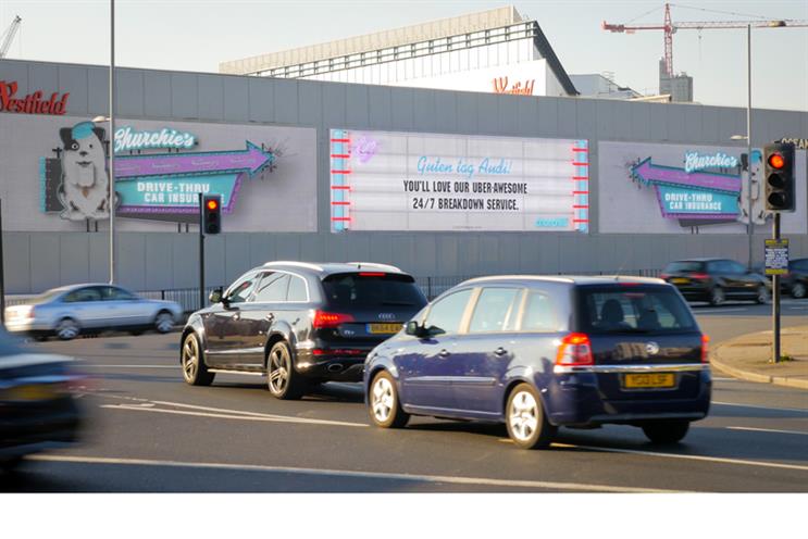 From the idea to the big screen: "Churchie's Drive-Thru Car Insurance"