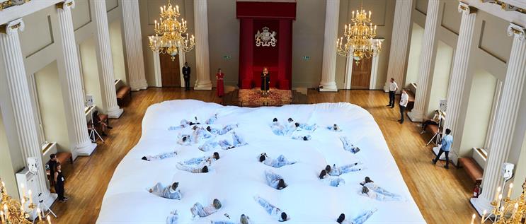 Anya Hindmarch: a giant cloud at Banqueting House